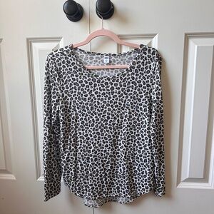 Super soft cheetah print blouse